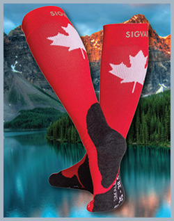 *NEW* Sigvaris 472 Series Canada Mountain Sock