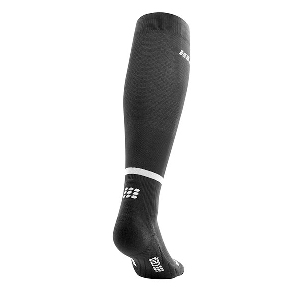 CEP Run Compression Socks showing black and rose/dark red colours